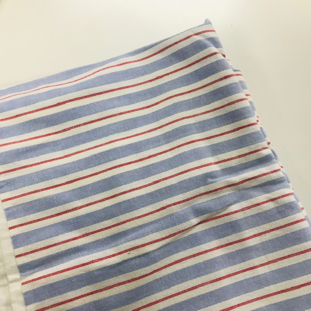 HOSPITAL LINEN, Blue White Red Stripe